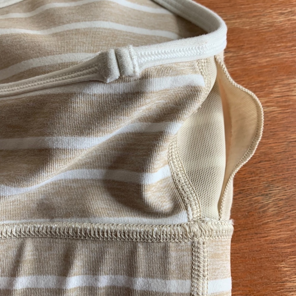 𝅺lululemon Striped Sports Bra Size 12 ALTERED PLEASE READ DESCRIPTION (1246) - Picture 8 of 13